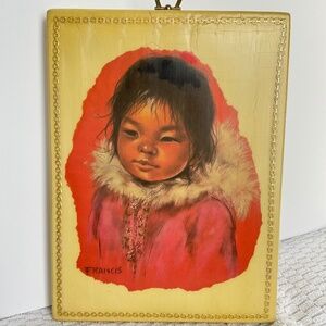 Vintage Dorothy Francis - EKALUK of Victoria Island - c. 1960s Print - Folk Art
